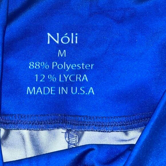 Womens Medium Blue and White NOLI tree yoga pants NWOT - Picture 3 of 4